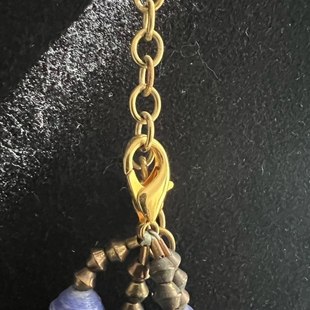 Akola Purple Demi Paper Bead Necklace - Picture 5 of 6